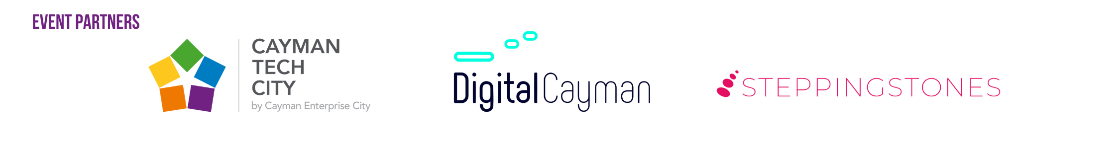 Sponsor Logos Cayman Tech City Digital Cayman SteppingStones